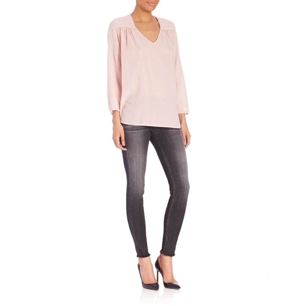 Current/Elliott Picnic Shirt in Forever Pink